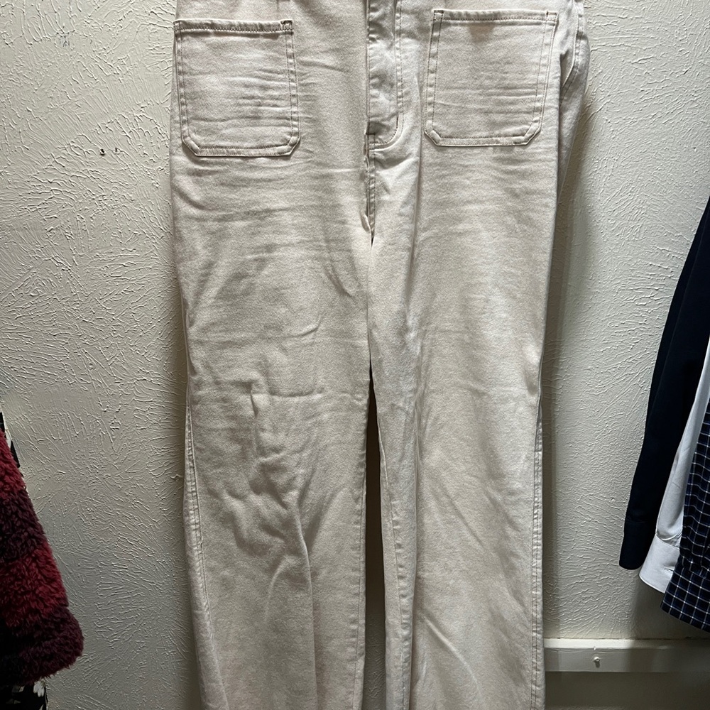 White Denim Pants